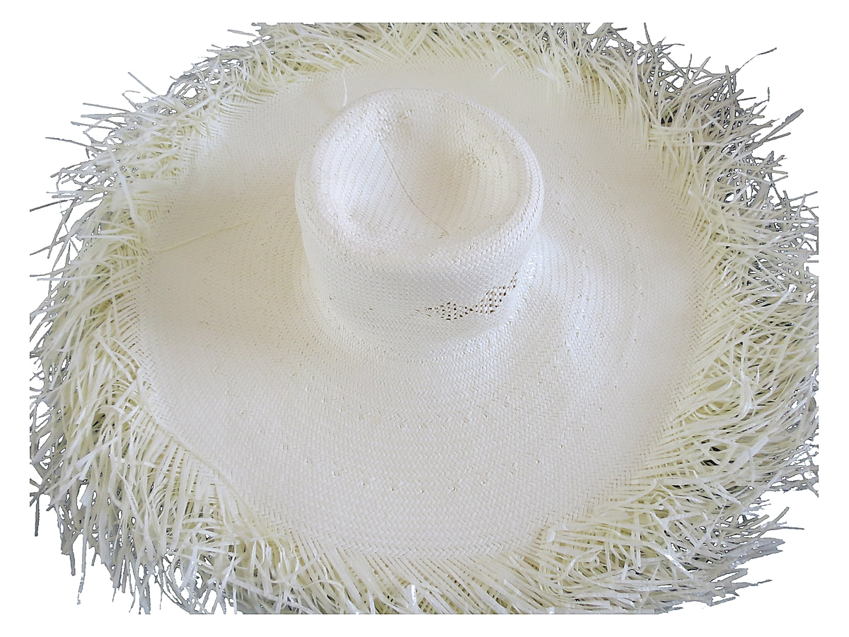 handwoven paper hat body Shantung paper hat body for wholesale production