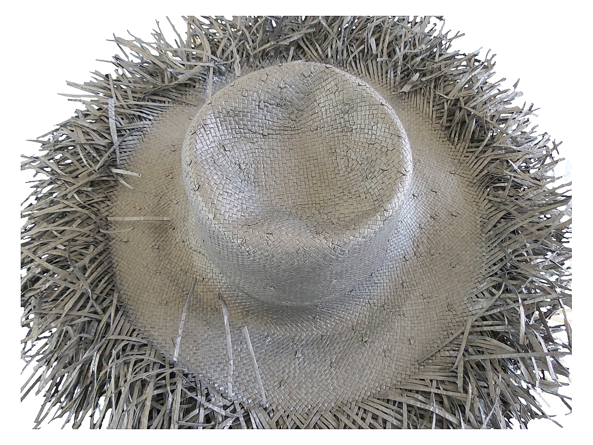 handwoven paper hat body Shantung paper hat body for wholesale production