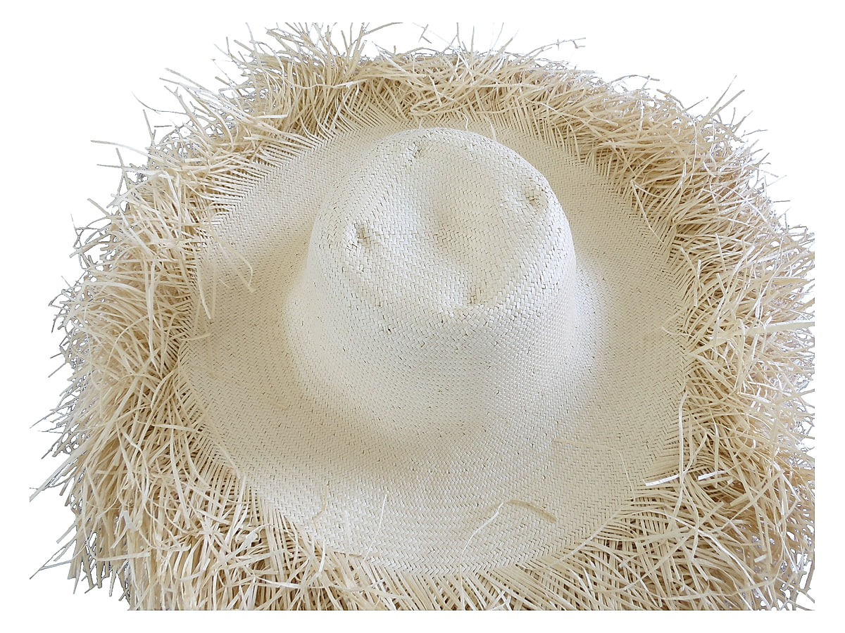 handwoven paper hat body Shantung paper hat body for wholesale production