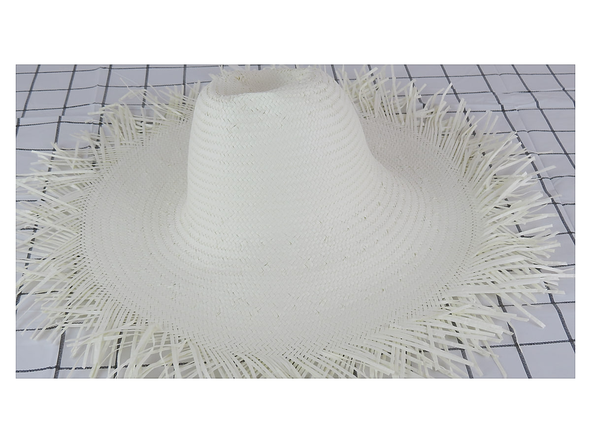 handwoven paper hat body Shantung paper hat body for wholesale production