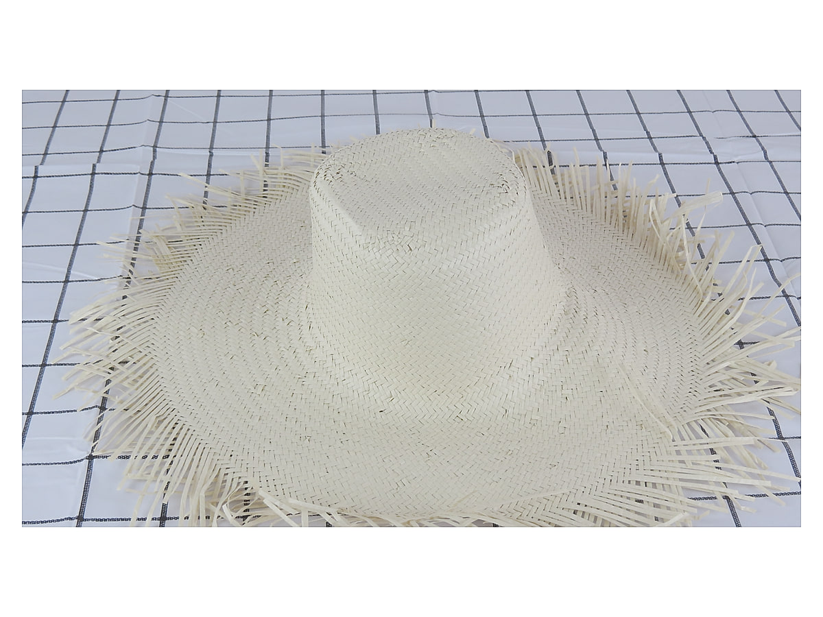handwoven paper hat body Shantung paper hat body for wholesale production