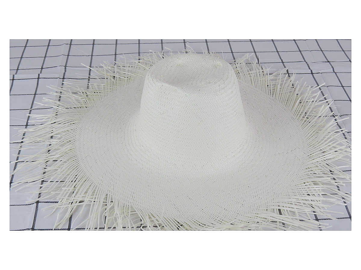 handwoven paper hat body Shantung paper hat body for wholesale production