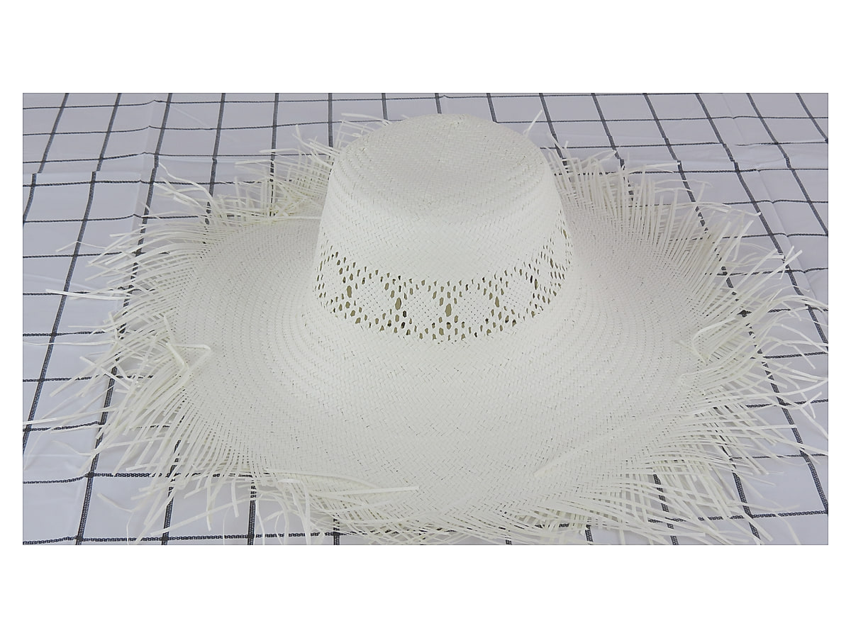 handwoven paper hat body Shantung paper hat body for wholesale production
