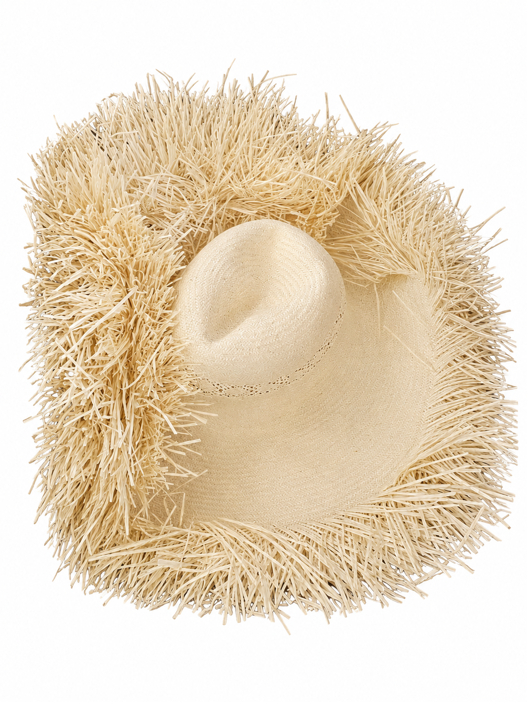 handwoven paper hat body Shantung paper hat body for wholesale production