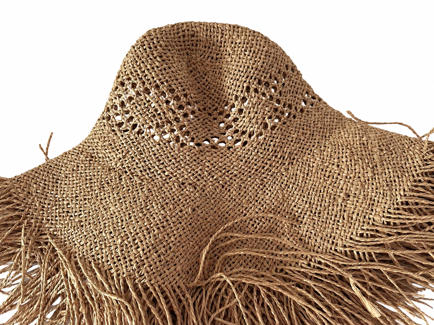 handwoven paper hat body Shantung paper hat body for wholesale production