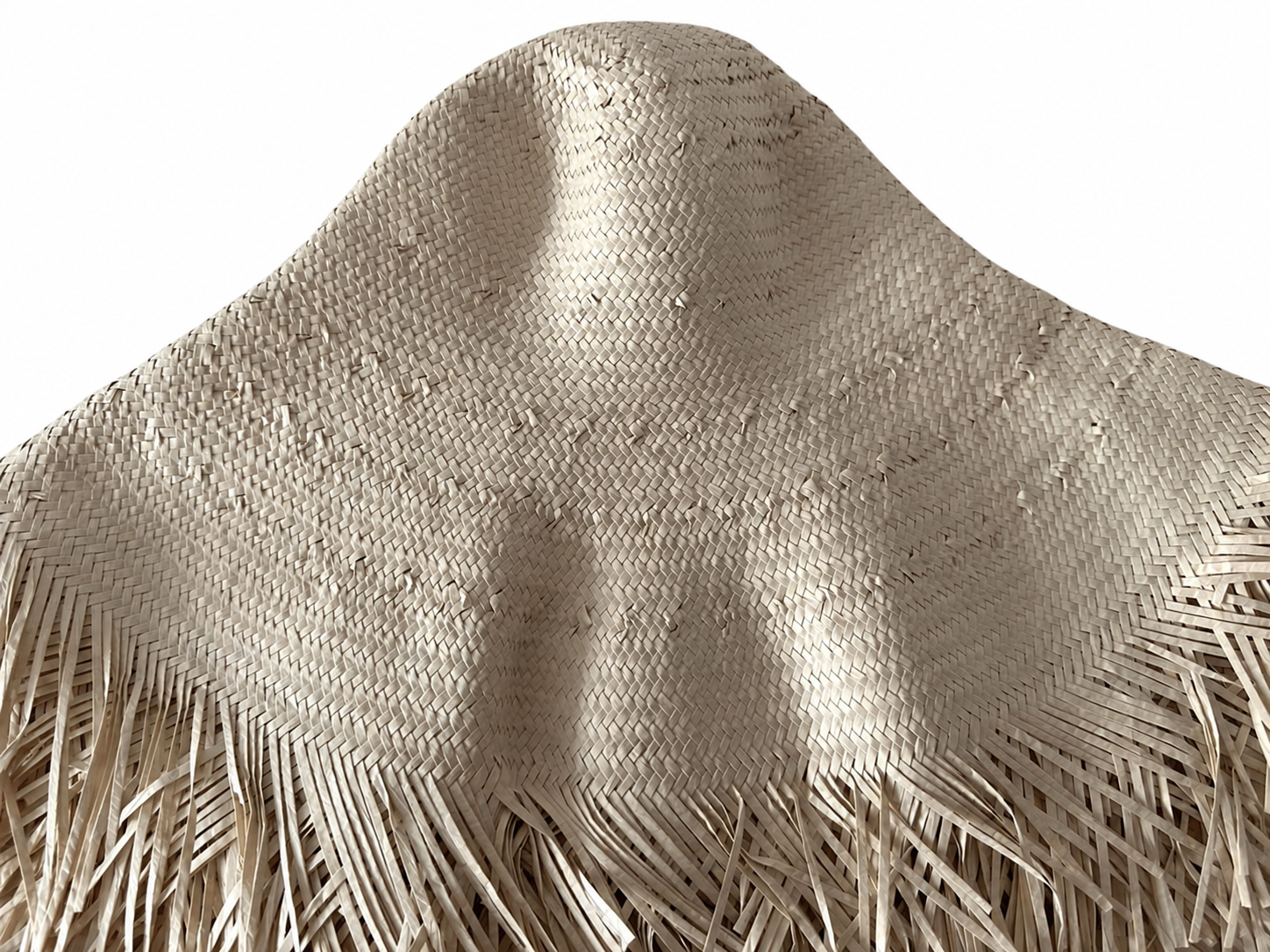 handwoven paper hat body Shantung paper hat body for wholesale production