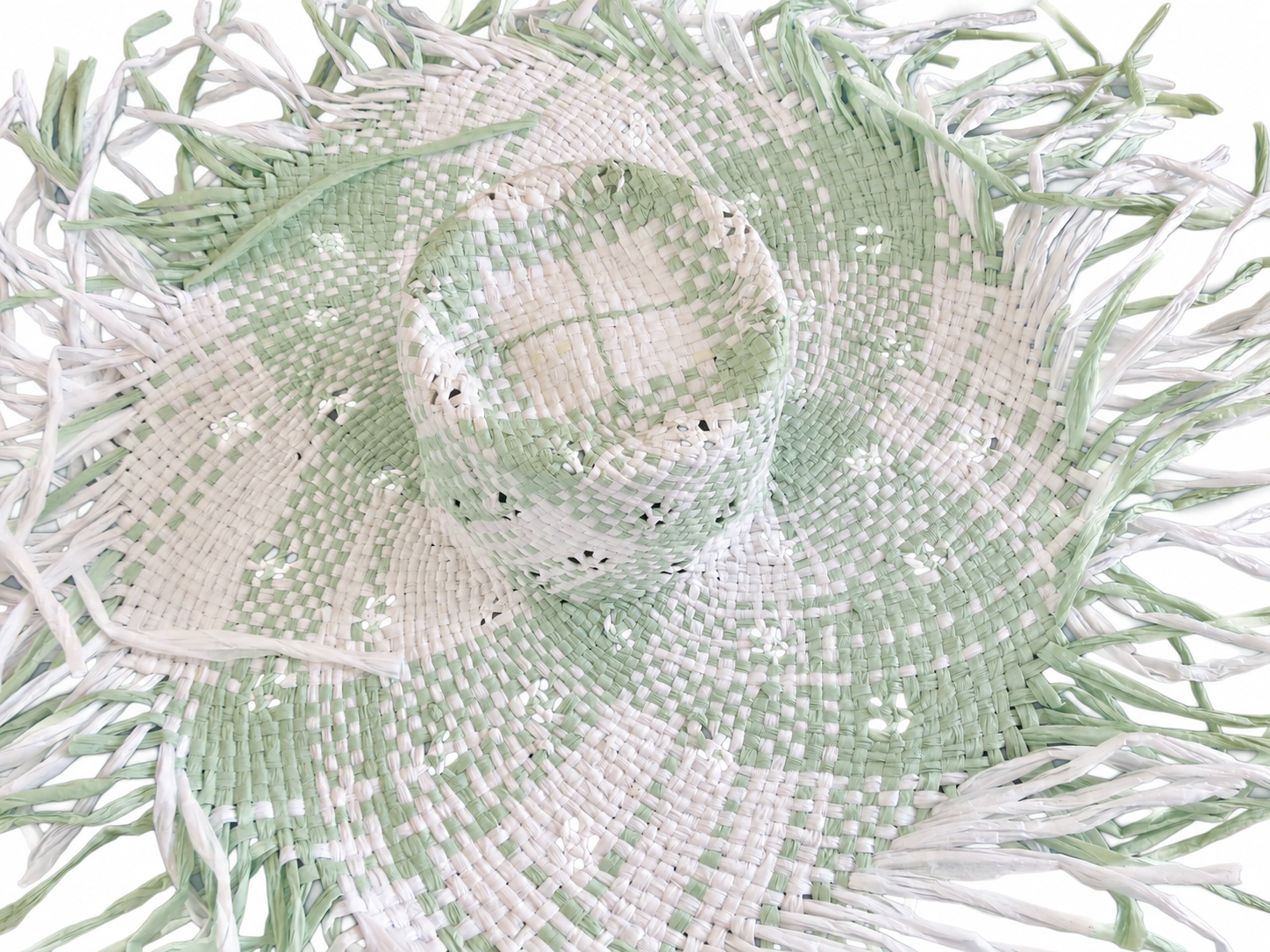 handwoven paper hat body Shantung paper hat body for wholesale production
