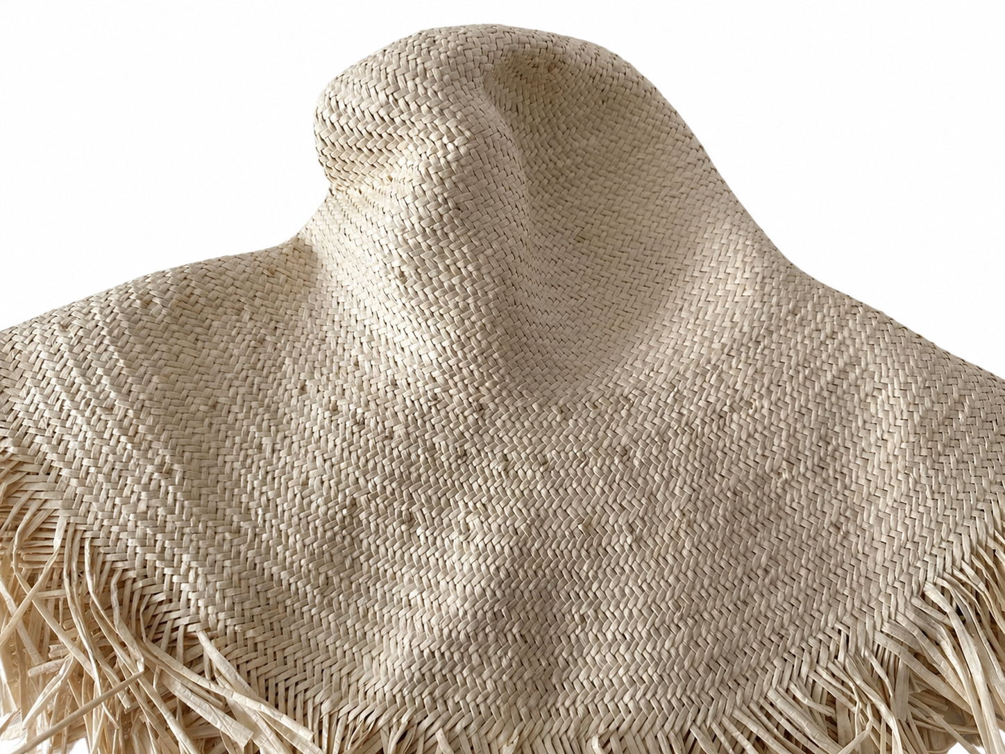 handwoven paper hat body Shantung paper hat body for wholesale production