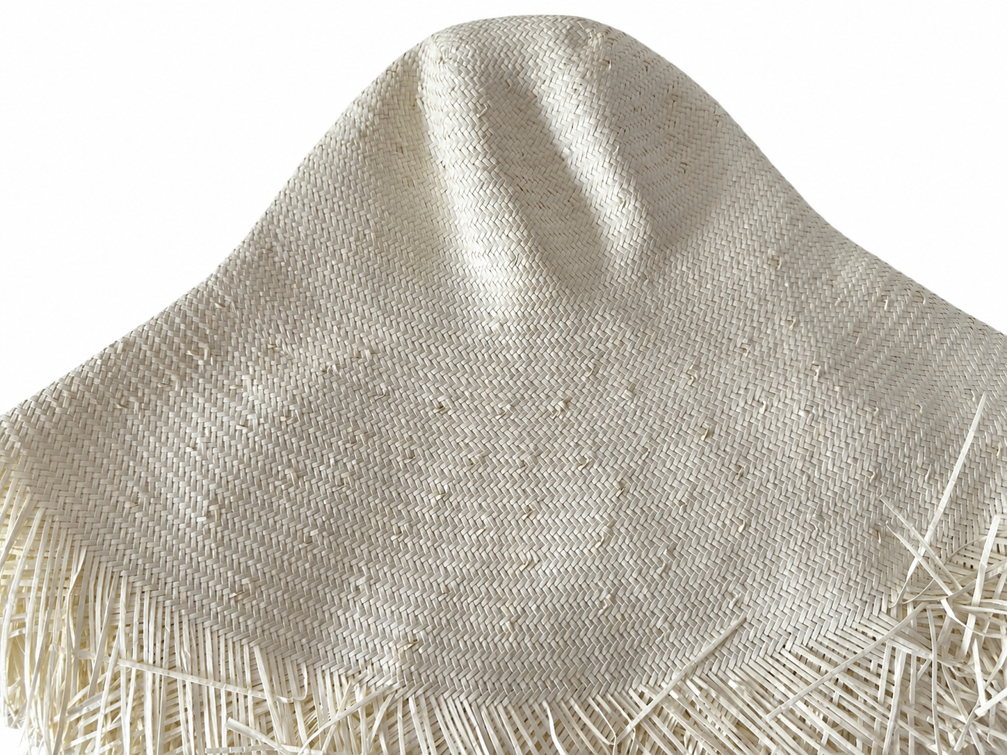 handwoven paper hat body Shantung paper hat body for wholesale production