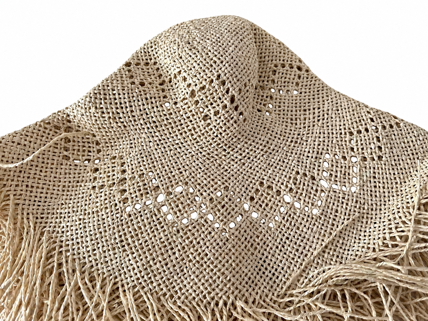 handwoven paper hat body Shantung paper hat body for wholesale production