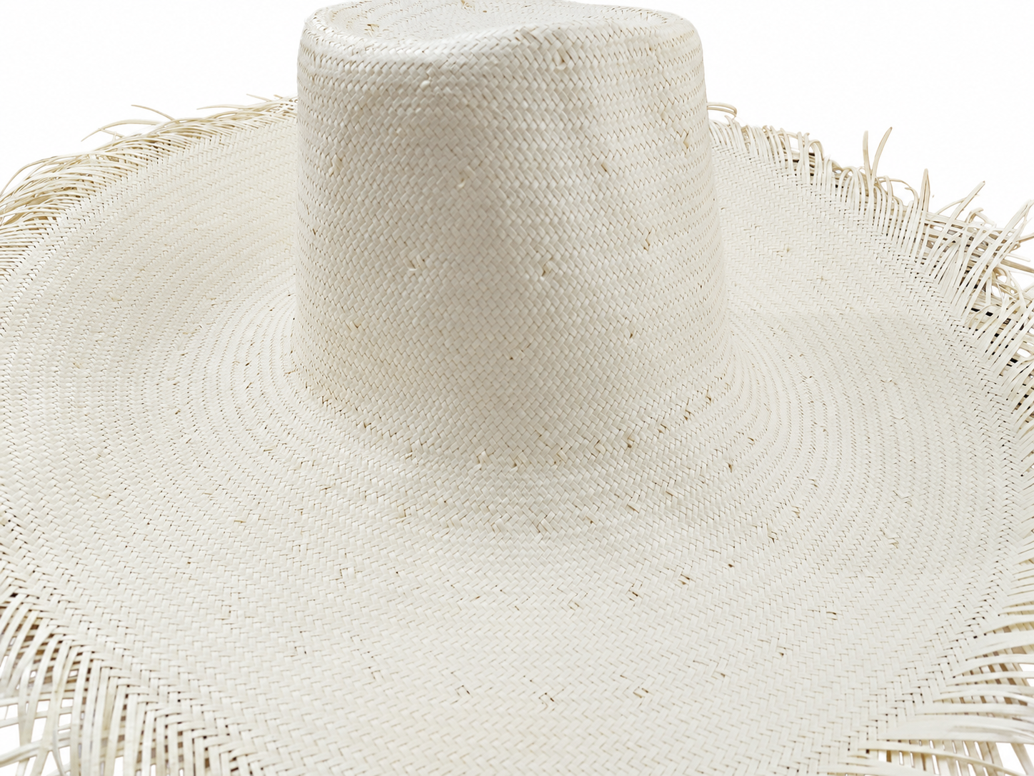 handwoven paper hat body Shantung paper hat body for wholesale production