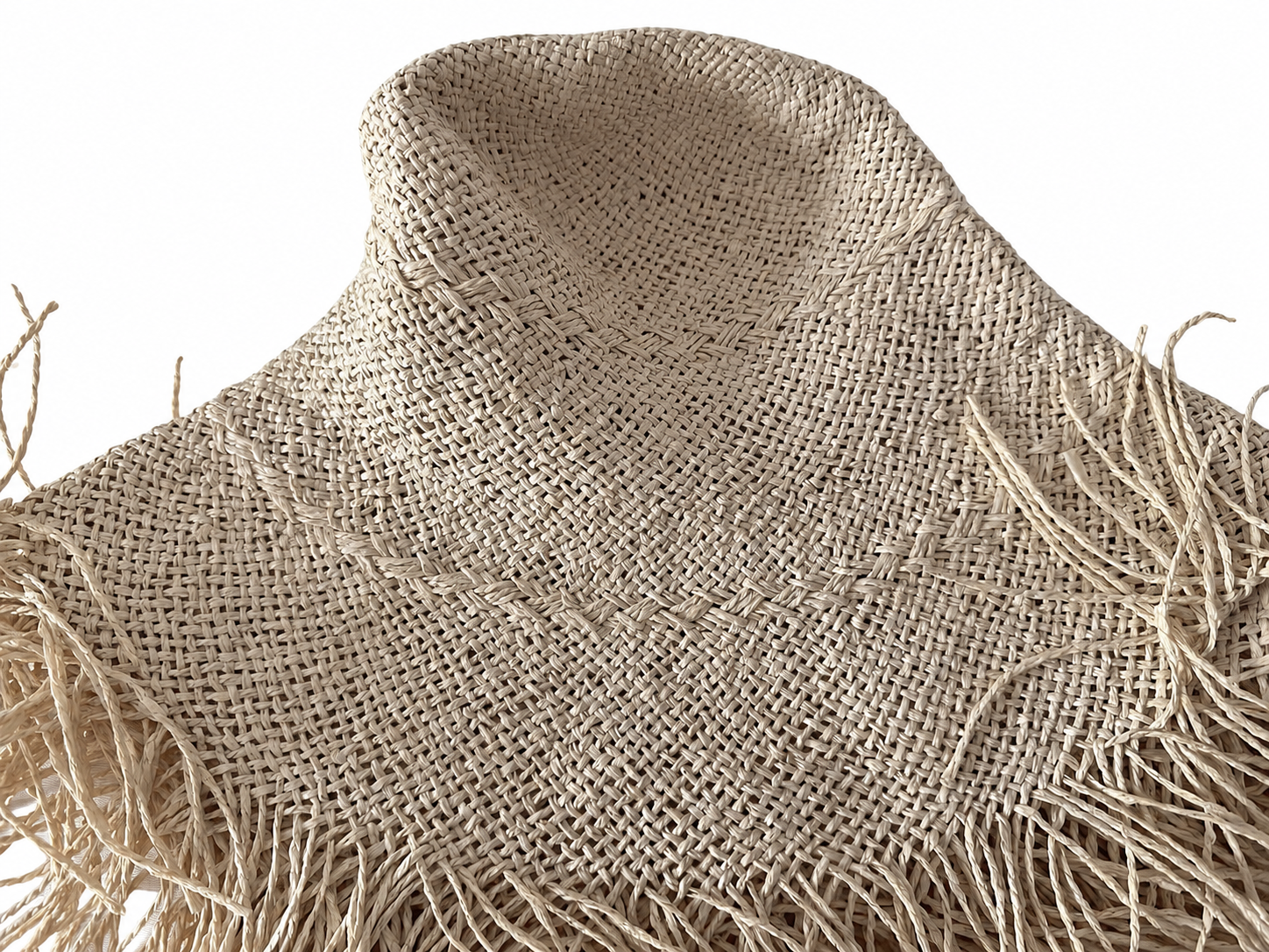 handwoven paper hat body Shantung paper hat body for wholesale production