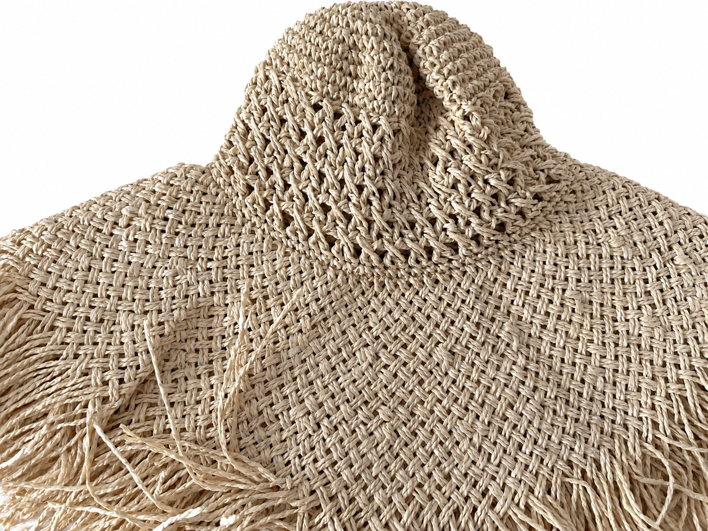 handwoven paper hat body Shantung paper hat body for wholesale production