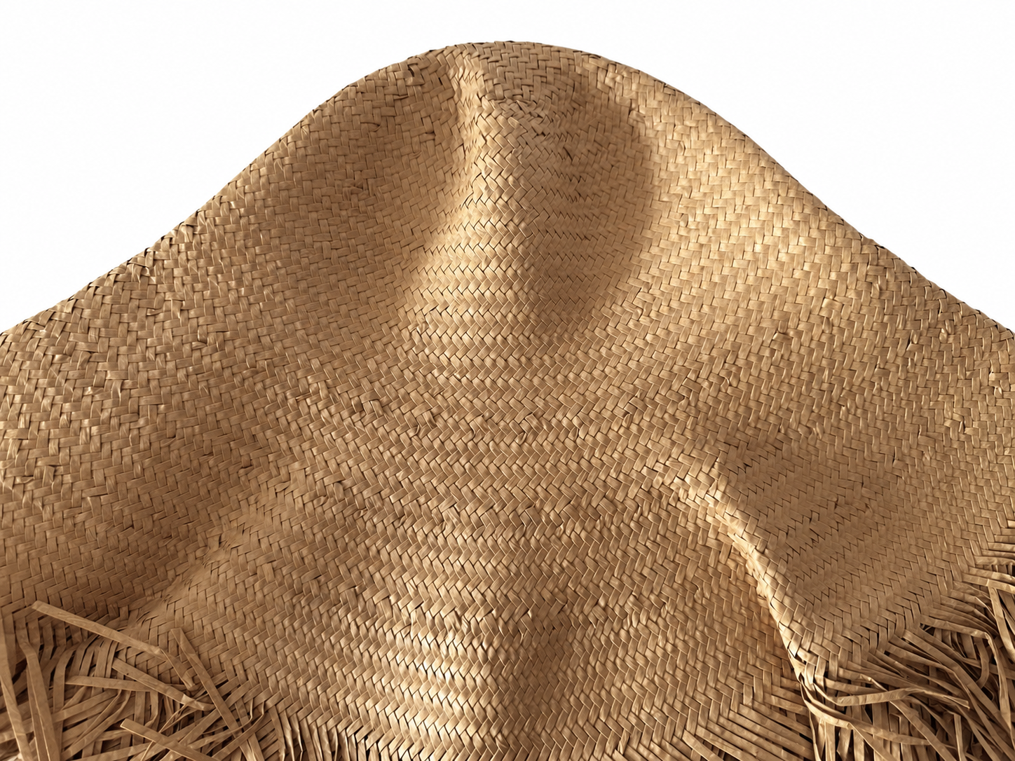 handwoven paper hat body Shantung paper hat body for wholesale production