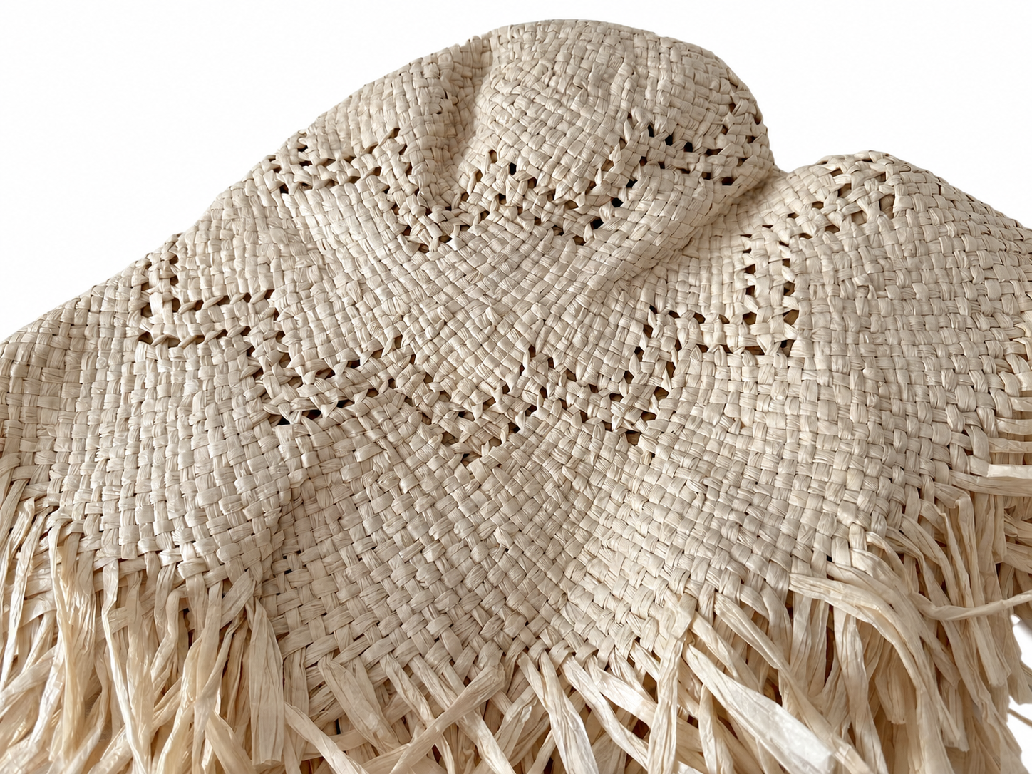 handwoven paper hat body Shantung paper hat body for wholesale production