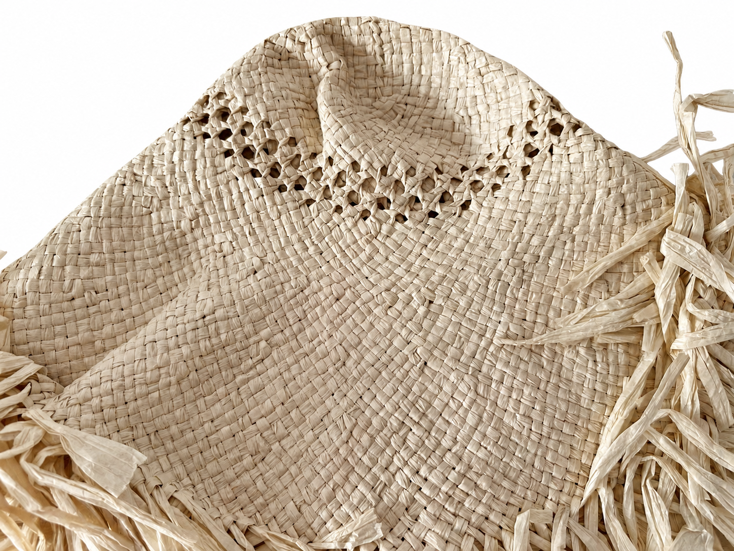 handwoven paper hat body Shantung paper hat body for wholesale production