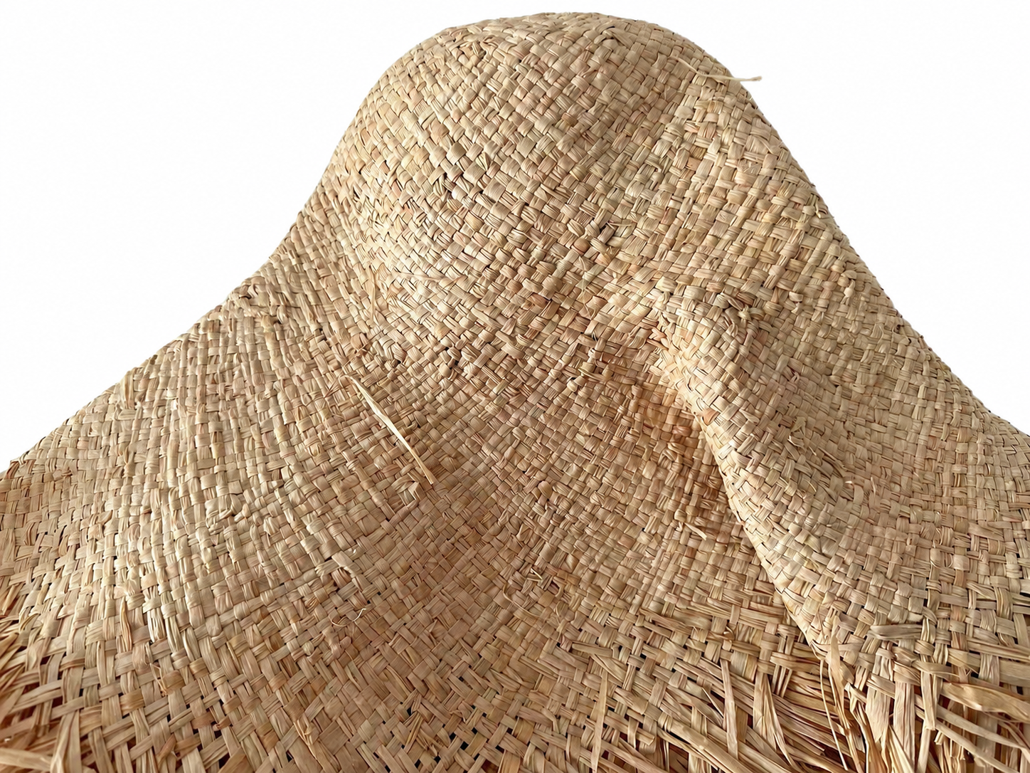 handwoven paper hat body Shantung paper hat body for wholesale production