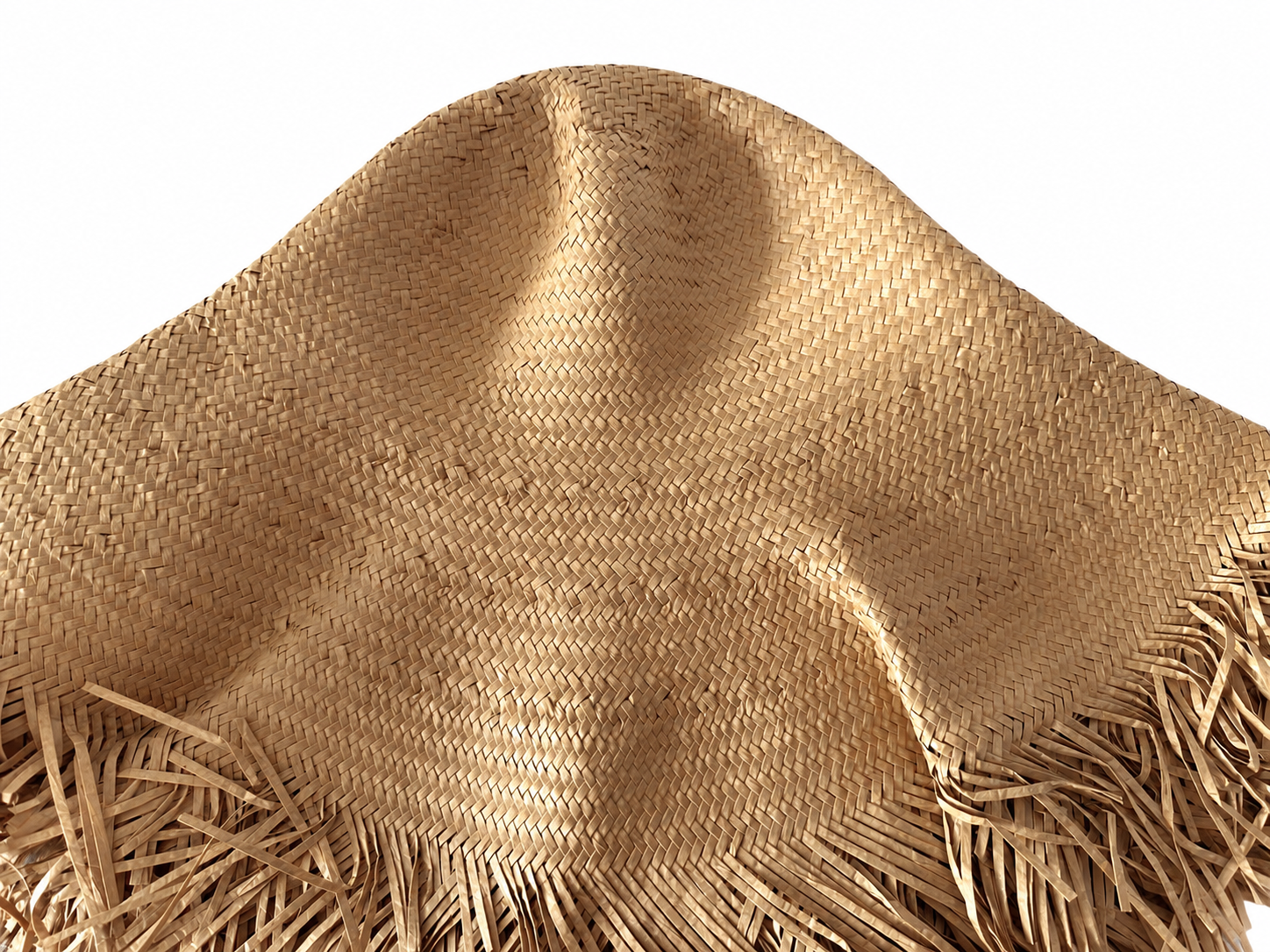 handwoven paper hat body Shantung paper hat body for wholesale production