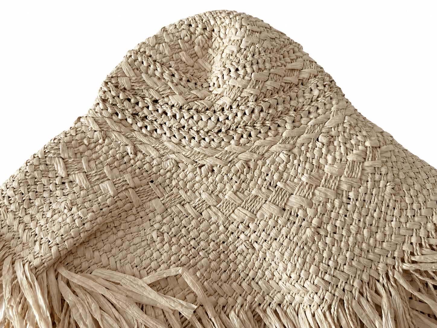 handwoven paper hat body Shantung paper hat body for wholesale production