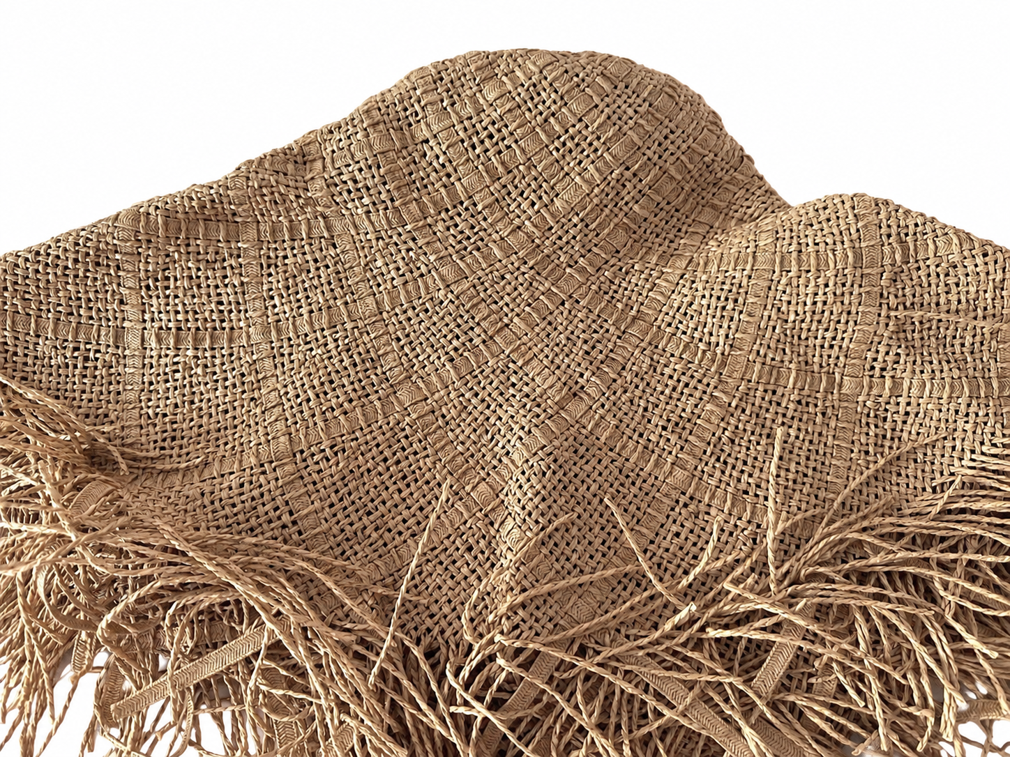 handwoven paper hat body Shantung paper hat body for wholesale production