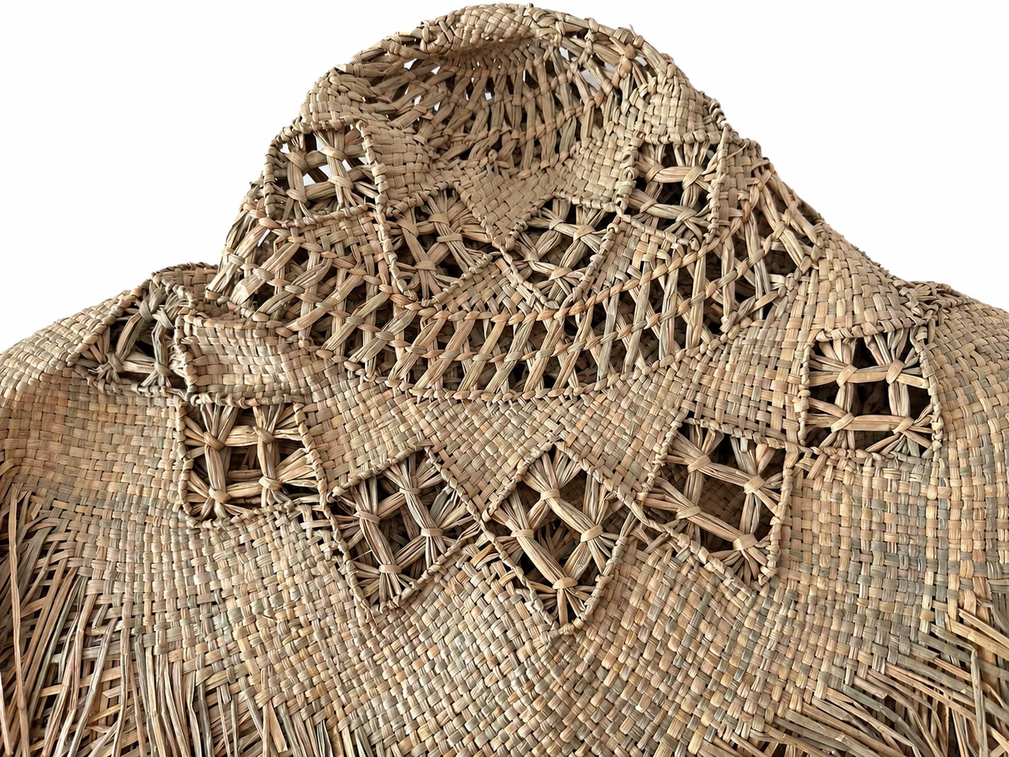 handwoven paper hat body Shantung paper hat body for wholesale production