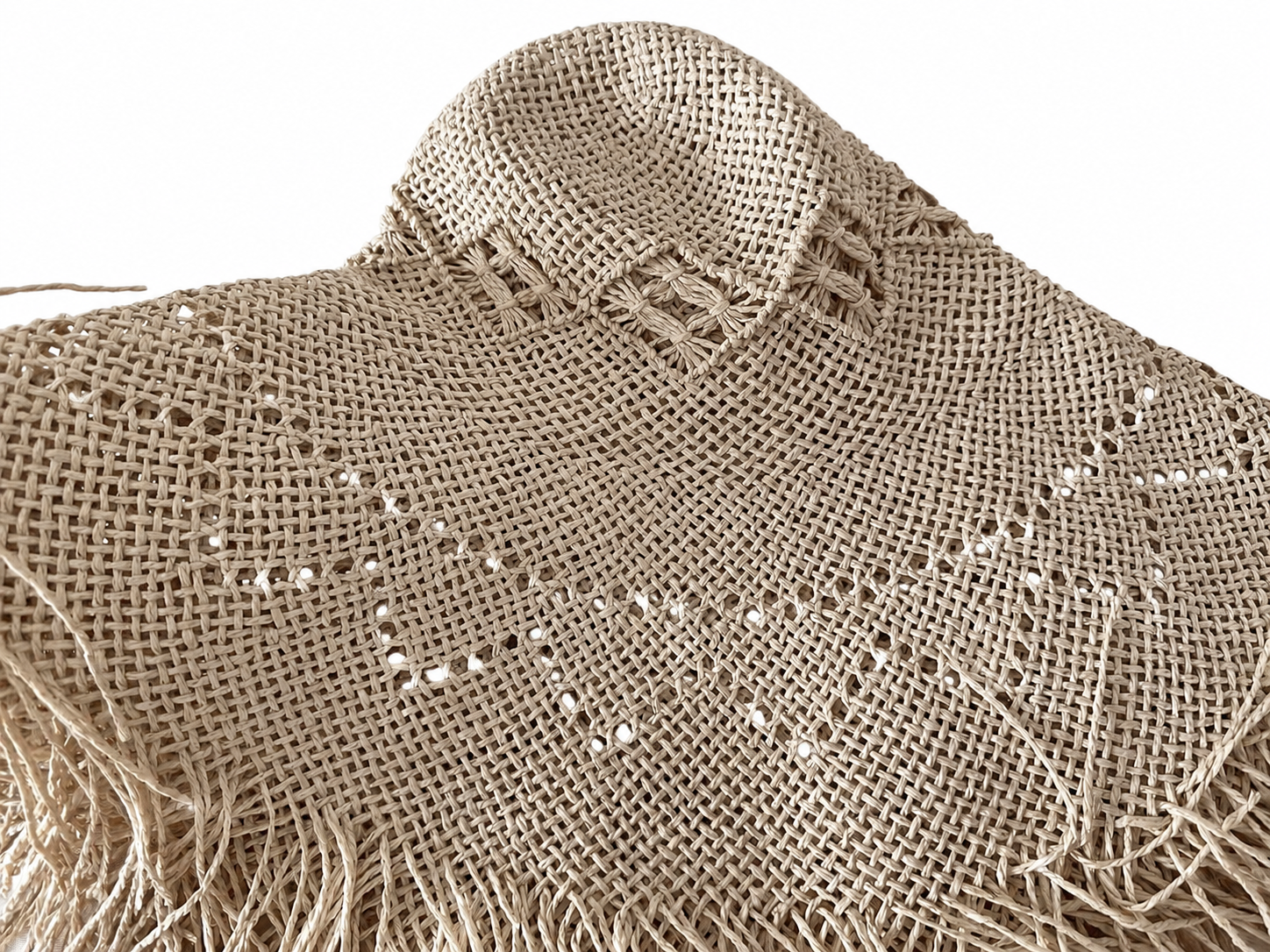 handwoven paper hat body Shantung paper hat body for wholesale production
