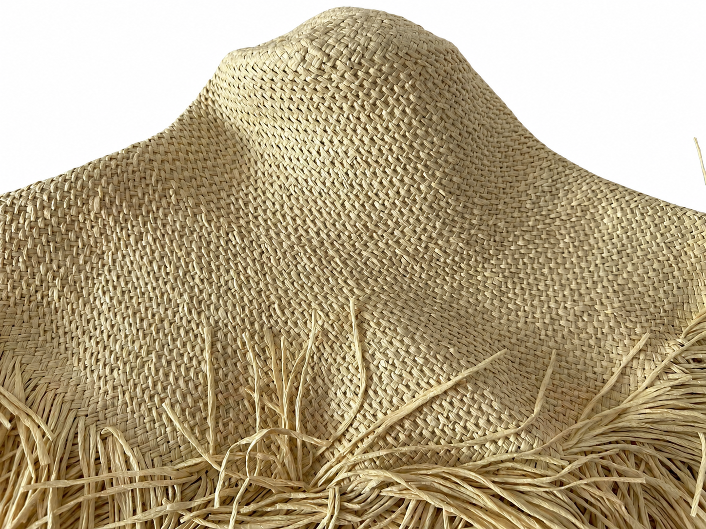 handwoven paper hat body Shantung paper hat body for wholesale production