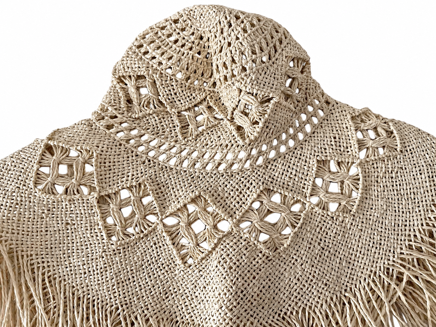 handwoven paper hat body Shantung paper hat body for wholesale production