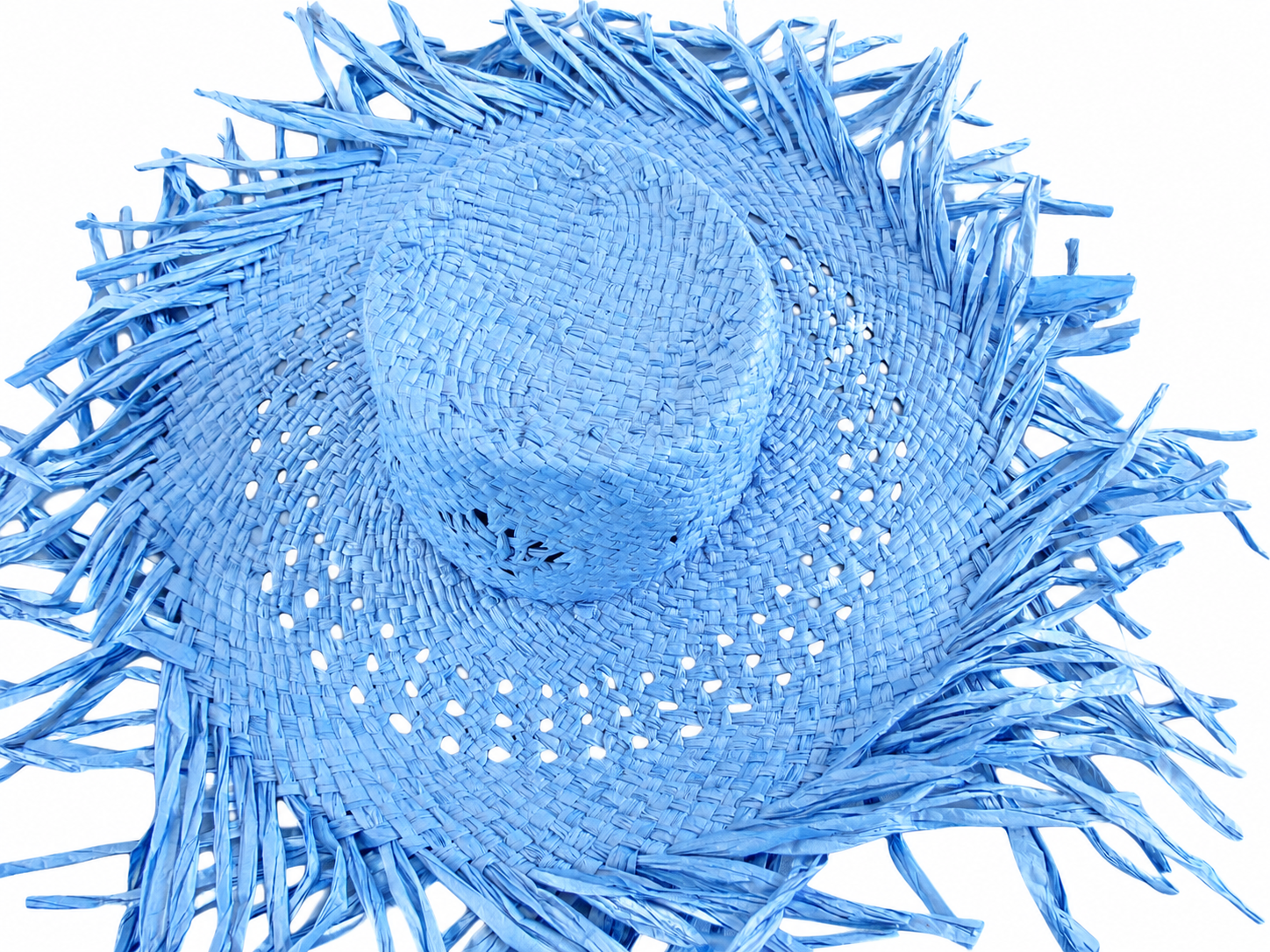 handwoven paper hat body Shantung paper hat body for wholesale production