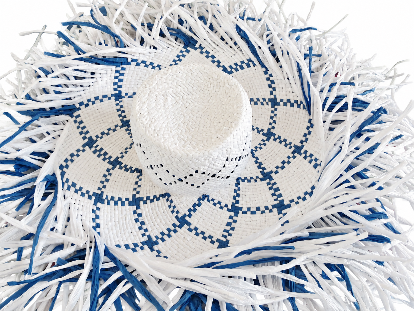 handwoven paper hat body Shantung paper hat body for wholesale production
