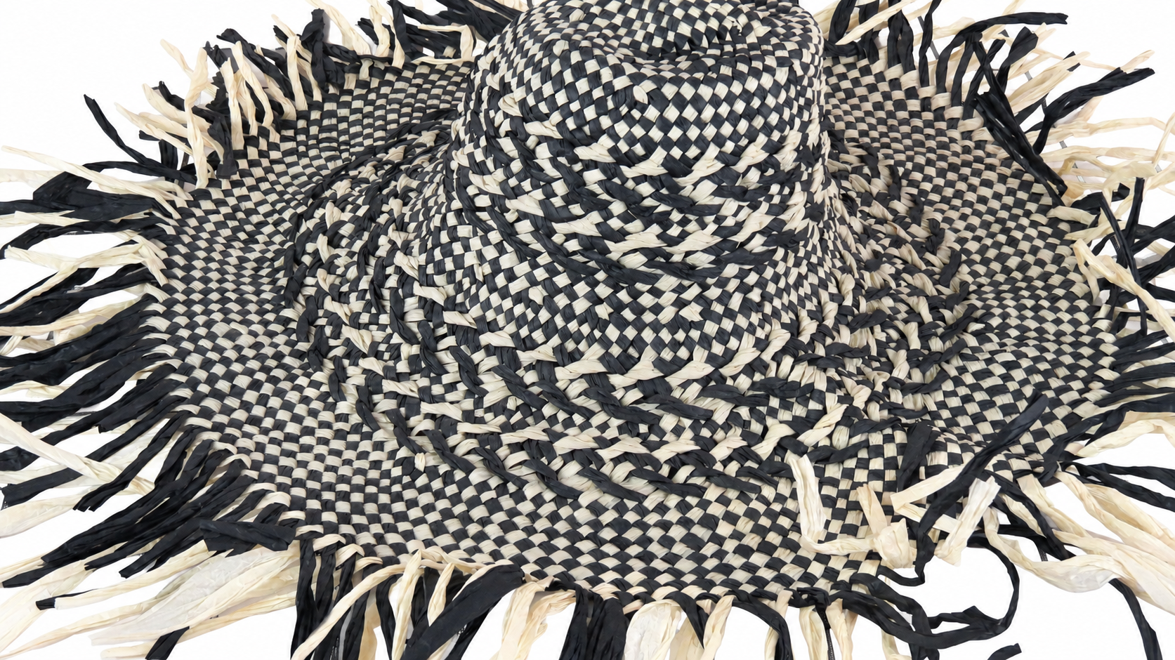 handwoven paper hat body Shantung paper hat body for wholesale production