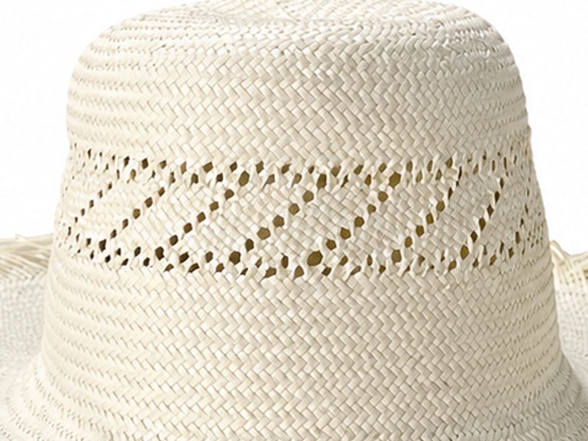 handwoven paper hat body Shantung paper hat body for wholesale production