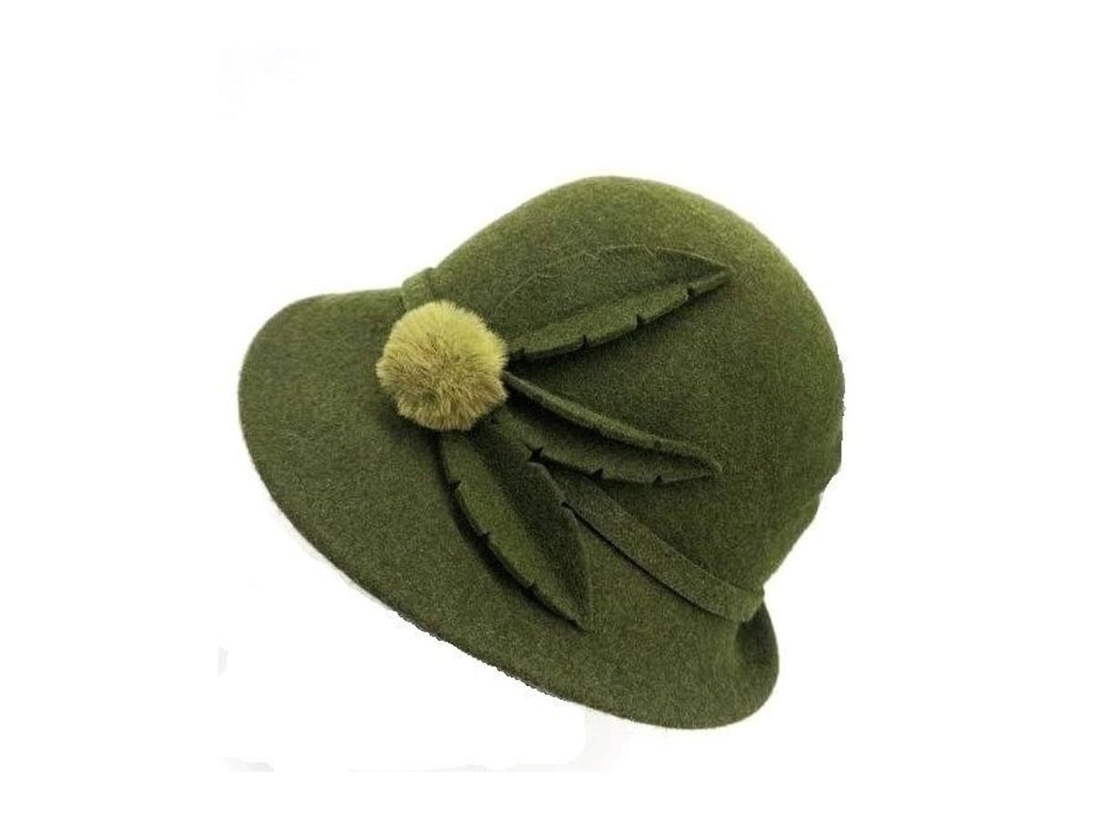 Vista del producto: Gorro Cloche Drapeado de Lana