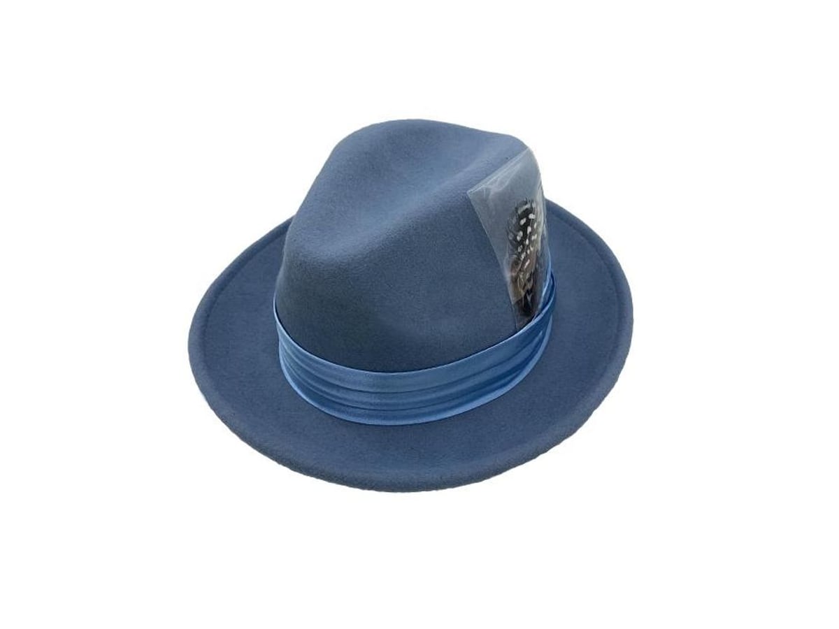 Vista del producto: Sombrero Trilby de Lana con Pluma